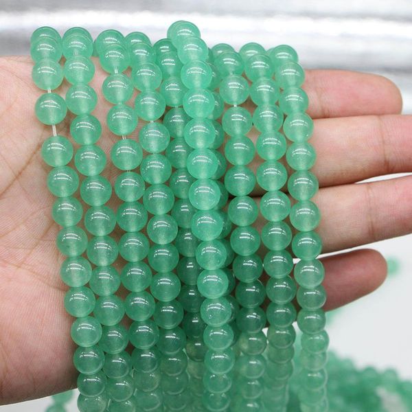 

1strand lot 4 6 8 10 12 mm natural stone green aventurine bead round loose spacer beads for jewelry making findings diy h jlleyq