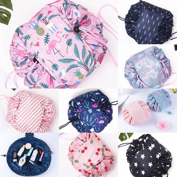 

cosmetic professional drawstring makeup case women make up organizer storage travel toiletry bag 7 colors 6 nycjv