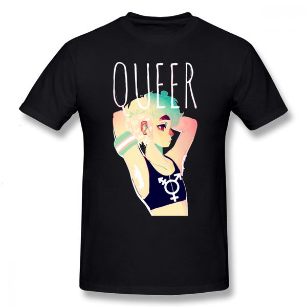 

один йона tomboy футболка queer футболка 5x tee shirt высокий печатается с коротким рукавом классический мальчик и девочка tshirt спорта с к