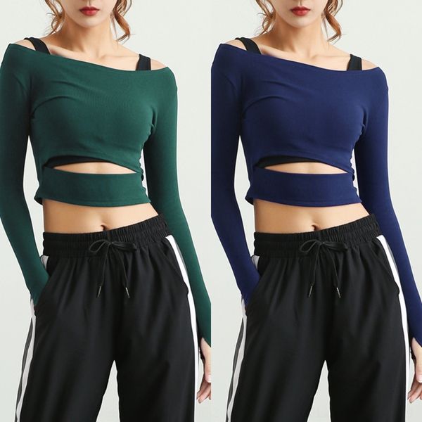 

qru8c нового спортивной длинный рукав пальто женщин костюм футболка стрейч быстросохнущие плотный йог верхней похудение работает половина во