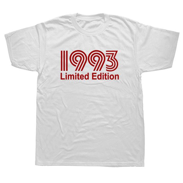 

1993 limited edition funny graphic t-shirt mens summer style fashion short sleeves oversized streetwear t shirts, White;black