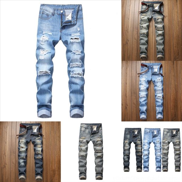 

eotu9fat man jeans designer classic classic miri хип-хоп брюки джинсы с ожирением дырокол брюки акваманские мужские тонкие велосипеда прямая, Black
