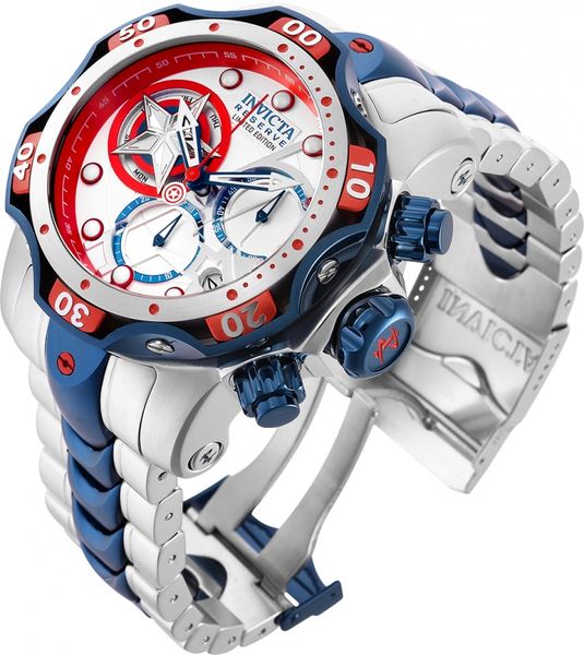 

Invicta Model 27039 52.5mm Stainless Steel Reserve Limited Edition Captian America Venom Marvel Captain America Men Quartz Watch