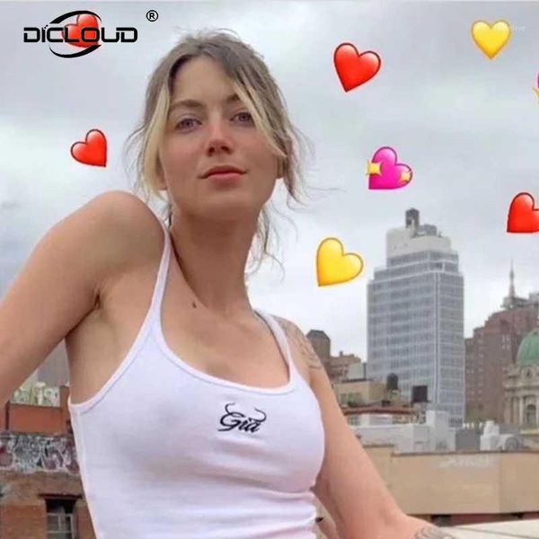 

chic street girls fashion gia letter embroidery cami women summer sleeveless skinny crop harajuku casual white tee1