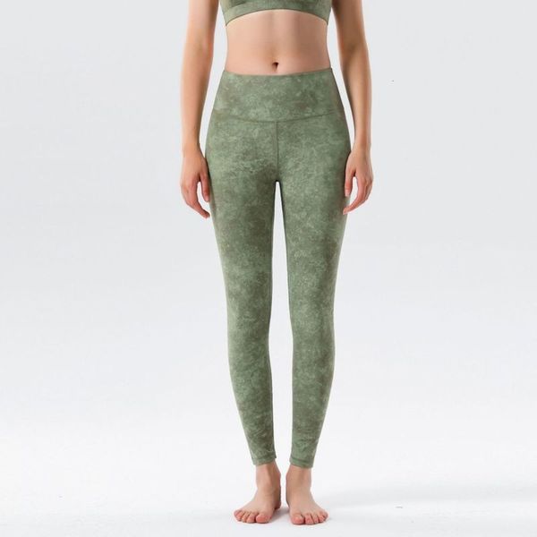 

women's nylon new large sports print yoga honey peach hip bottom pants, Gray