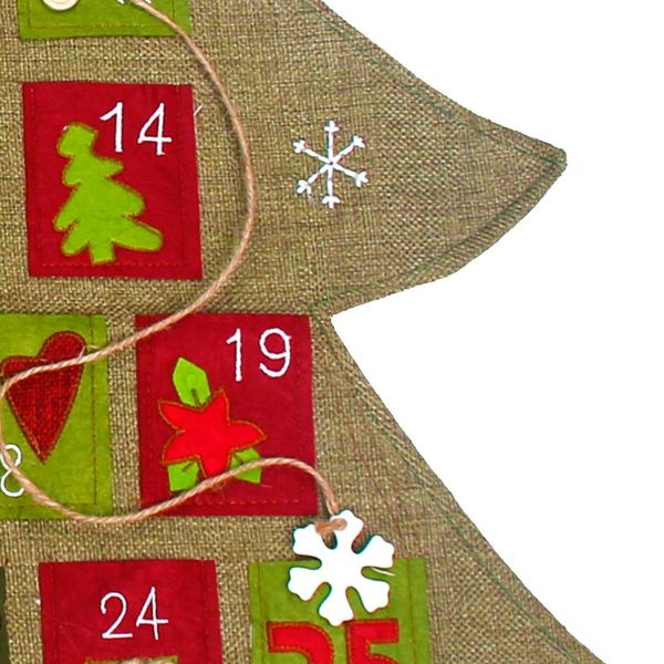 

fengrise рождественская елка адвент календарь товары wall hanging войлок календарь адвента рождественские украшения для дома 2019 новый год