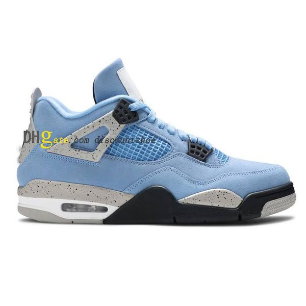 

4 university blue basketball shoes mens womens 4s sneakers