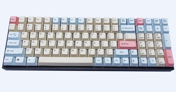 

keyboards rgb96 mechanical keyboard cnc aluminum case side shine-thru shell option dye-subbed or laser-etched keycaps 1