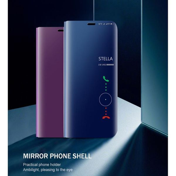 

for samsung a01 case smart mirror case for galaxy a01 a 01 2020 sm-a015f/ds 5.7'' phone stand book coque fundas sa wmtfki