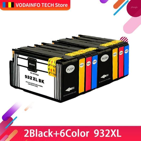 

8pcs 932xl 933 for 932 933xl replacement ink cartridge for officejet 6100 6600 6700 7110 7610 7612 printer1