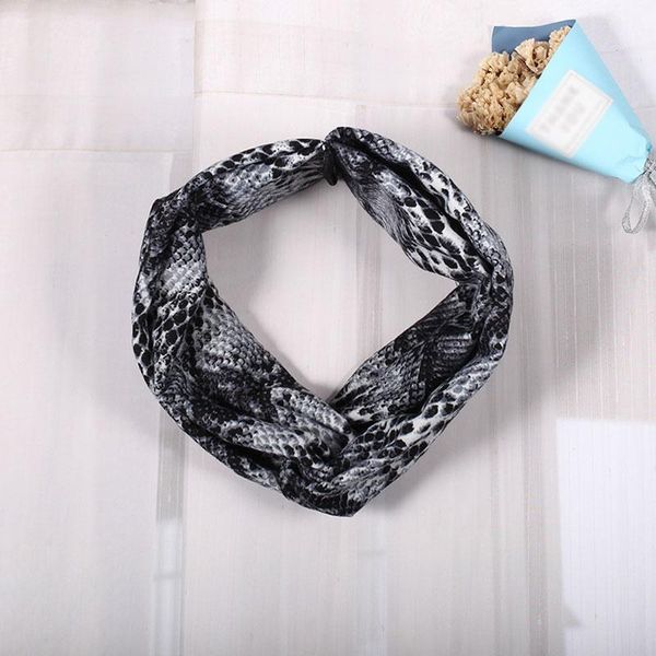 

fashion twist cross headband snake print hairband women elastic sport headband girls knotted hair tie turban hair accessories q wmttey