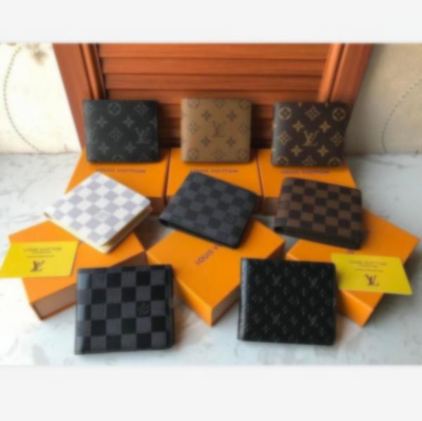 

01 lv louis vuitton wallet pu handbag new women wallet messenger bags big tote michael shoulder bag clutch, Golden;silver
