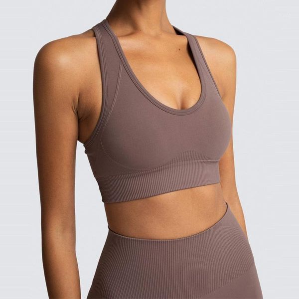 

yoga outfits women wear sports bra pants seamless set fitness vest high waist running leggings workout gym clothing1, White;red