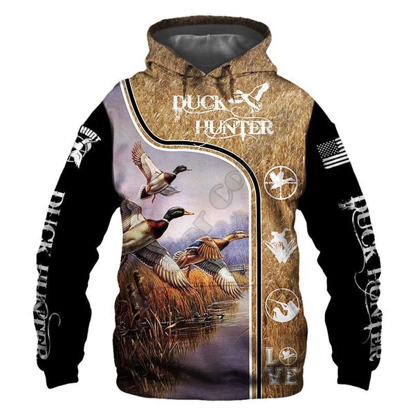

men's hoodies & sweatshirts plstar cosmos 3d printed duck harajuku streetwear women for men zipper hoodies/sweatshirt/jacket, Black