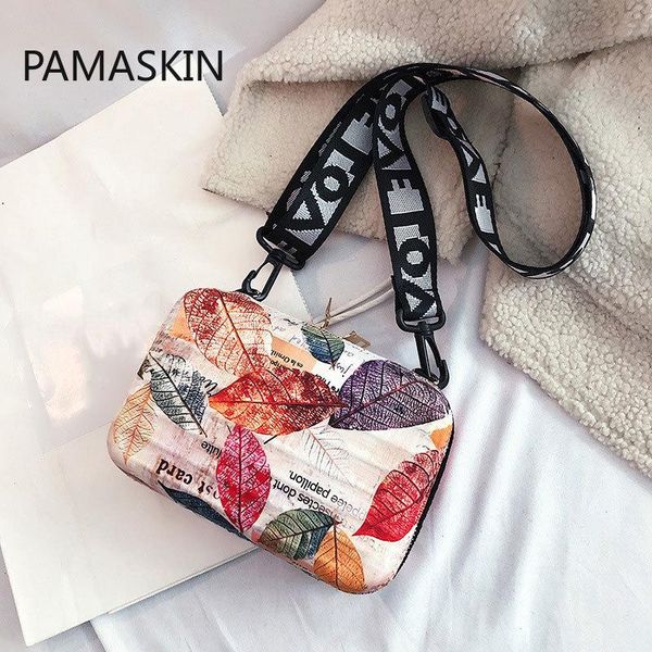 

2020 new personality shoulder clutch mini square box bag cartoon color lovely crossbody bags women handbag sac a main