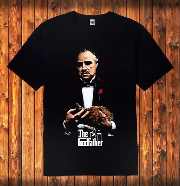 

new the god father classic movie men's black size s 3xl summer men's brand clothing cotton make t shirt sport hooded sweatshirt ho