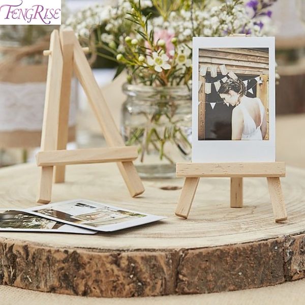

fengrise 1pc place card holder wedding decoration wooden easel 1st birthday decor kids anniversary party supplies