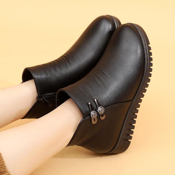 

2020 winter women boots fashion female boots for women casual shoes breathable woman winter couple shoes zapatos mujer, Black