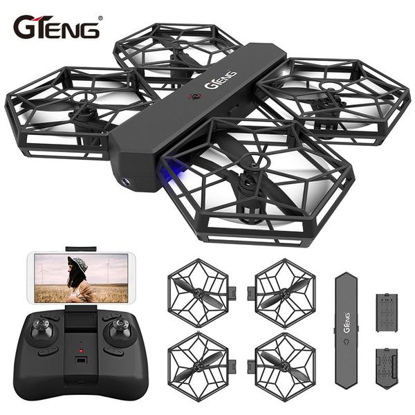 

drones t908w quadcopter drone camera rc speelgoed fixed height wifi live video hd groothoek fpv 720p helikopters