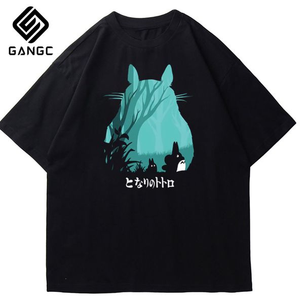 

тоторо studio ghibli harajuku женщины ullzang урожай забавный мультфильм миядзаки хаяо 90s симпатичные top тис спорт толстовка с капюшоном т