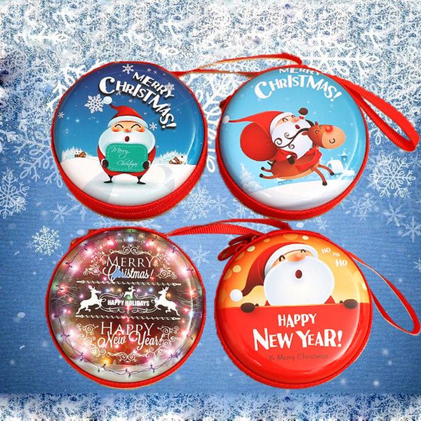 

kids mini year zipper new box tree gifts pendants candy usb cable coin organizer merry christmas decorations for home