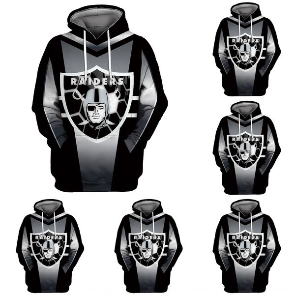 

new 3d cool digital pulloversweater pullover printing hooded pocket pullover for men's fashion hooded men's sweater impiy, Black