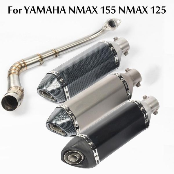 

motorcycle exhaust slip-on full system front middle link for nmax 155 nmax155 nmax 125 nmax125 with exhaust1
