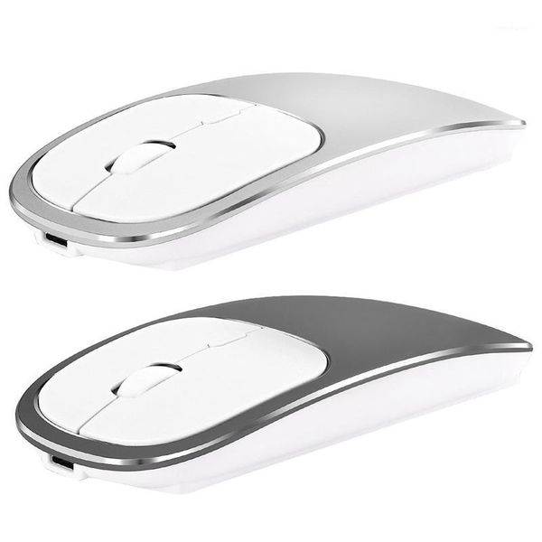 

mice metal bluetooth and 2.4g wireless mouse alloy ultra-thin recharge portable ergonomic for mac pc lap