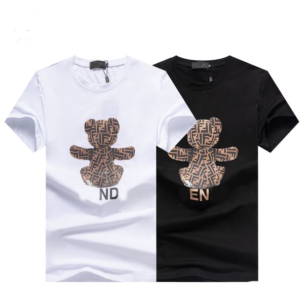 

2022 spring and summer new men's t shirt bag letter print cotton casual short sleeve men and women same style m-3xl 037, White;black