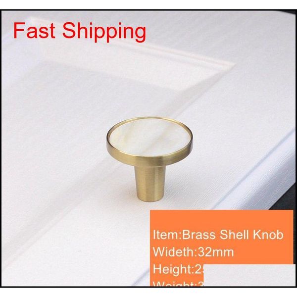 

nordic brass kitchen drawer cabinet door knobs handles white nature shell furniture hardware cupboard wardrobe doo qyljmo bdenet