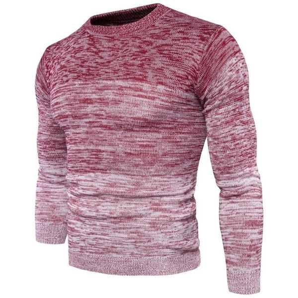 

men red sweater new warm collar pullover casual sweaters lj201009, White;black