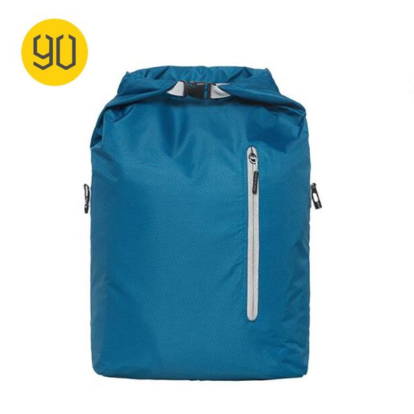

xiaomiyoupin ninetygo 90fun lightweight backpack foldable bags sports travel waterproof casual daypack for women men 20l blue/black