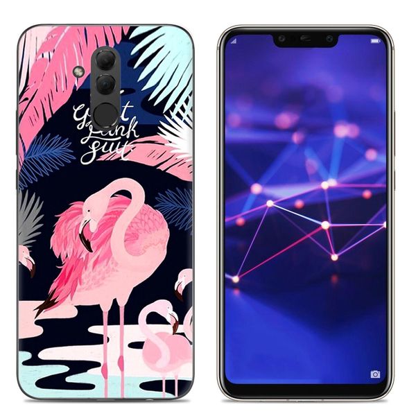 

colorful pattern soft phone case tpu silicone cover for huawei mate 20 lite 6.3 inches fashion painted cover