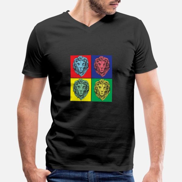 

lion pop art t shirt comic печать лето tracksuit толстовка толстовка