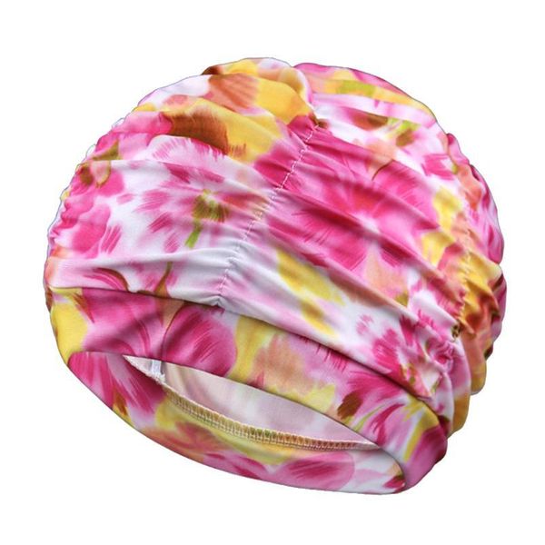 

women swimming cap girl long hair bathing swimming caps hat stretch drape swim pool sport elastic nylon turban fo sqccak