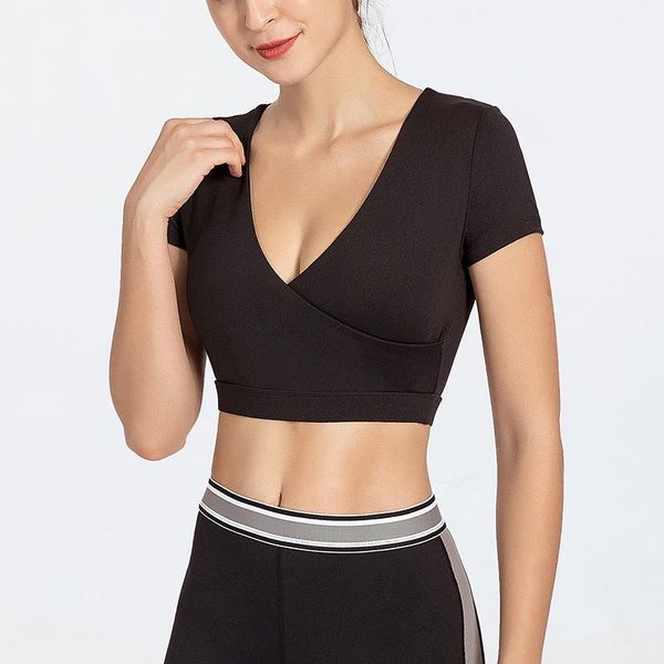 

йога tops для женщин activewear тренировки tank tops спортивной женщина с коротким рукавом бегом футболок йога рубашкой, White;red
