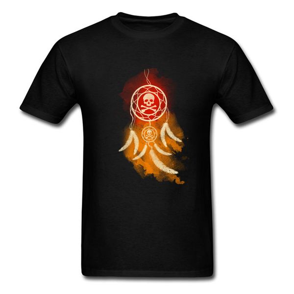 

sport o-neck men t-shirt summer home casual clothing dream catcher fire skull soul tshirt boy ping t shirt clothes