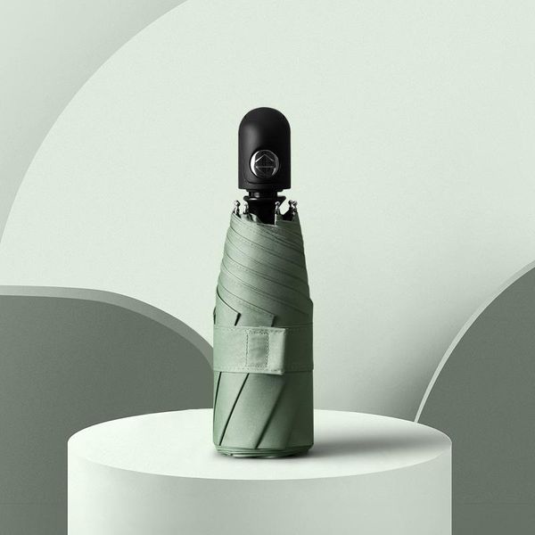 

полу matic малый зонтик женщины вс дождь защита от ультрафиолетовых лучей зонтик черный покрытие складной u5b semi matic малый исключительны