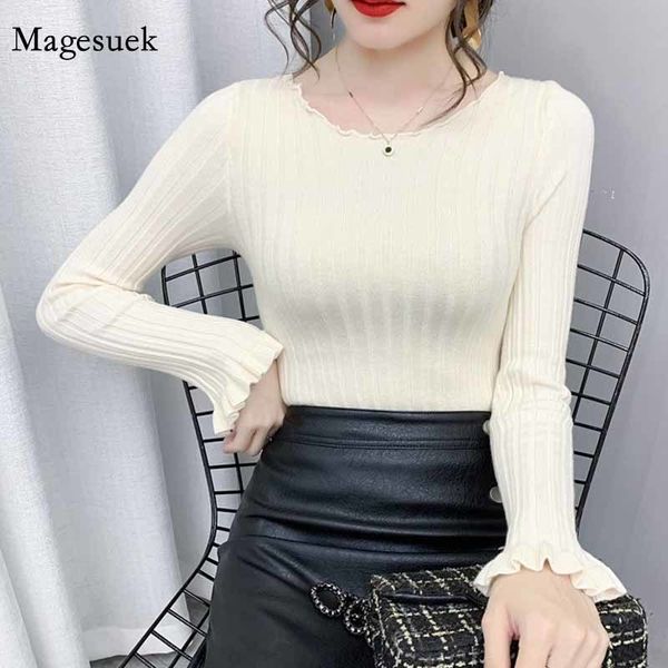 

повседневный твердые вязаная пуловер зима и свитер осени свитер корейского длинный рукав для slim женских женщин пассива рубашка 11498, White;black