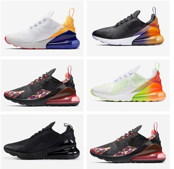 

new 270 running shoes triple black white red women men chaussures bred be true barely rose 270s mens trainers outdoor sport sneakers