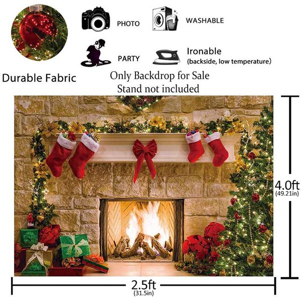 

pgraphy style 1pc diy print christmas collapsible decorations home curtain background for shooting party game activities