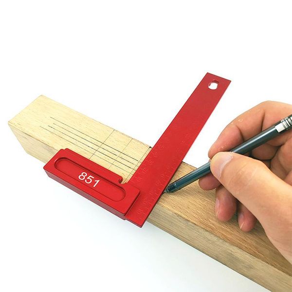 

metric inch t-200 woodworking scribe aluminum scribing gauge woodworking carpenter scriber marking device