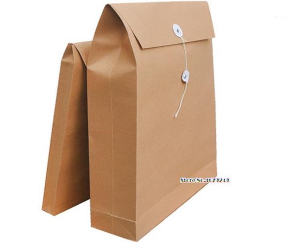 

gift wrap wholesale 200pcs/lot 28*40*8cmkraft paper envelope boxes present package bag for book/scarf/clothes document wedding favor1