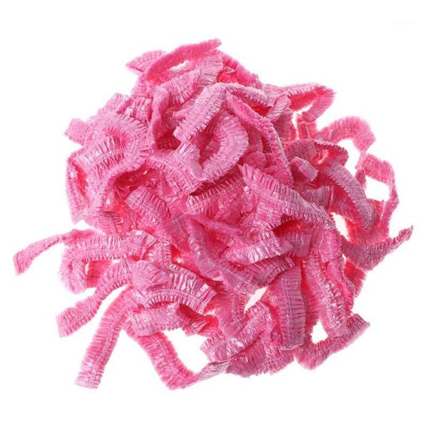 

shower caps 100 pcs clear disposable hair salon cap elastic waterproof bathing1