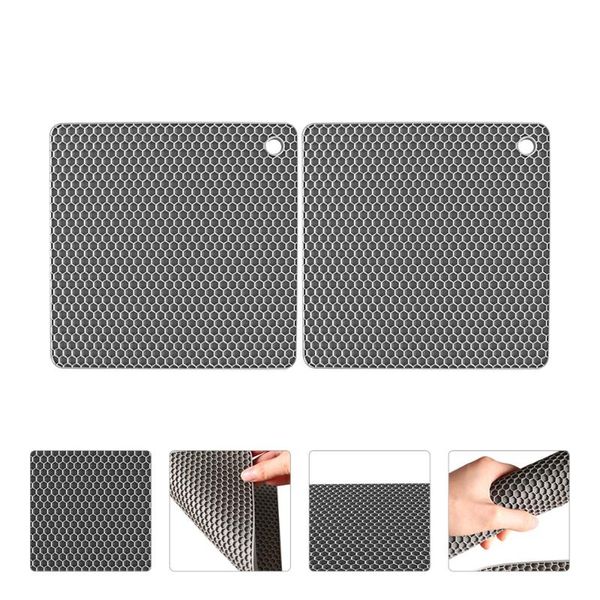 

mats & pads 2 pcs silicone placemat heat insulation kitchen table mat cup