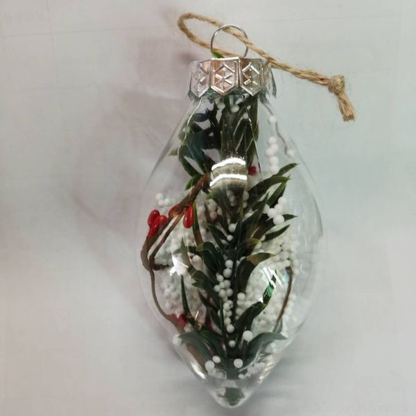 

enxj2 decoration oval ball new plant christmas christmas ball transparent decorations party green vrdsp