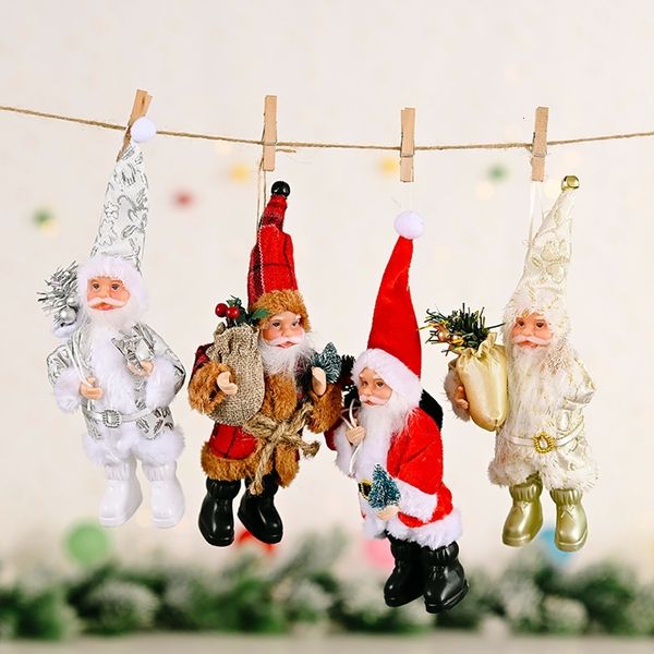 

santa claus standing pose pendant merry christmas decorations for home 2020 navidad ornaments xmas gifts happy new year 2021