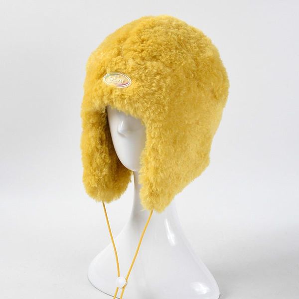 

winter women bomber hats men warm thickened ear flaps winter hats girls fur decor bomber hat earflap caps outdoor ski hat, Blue;gray