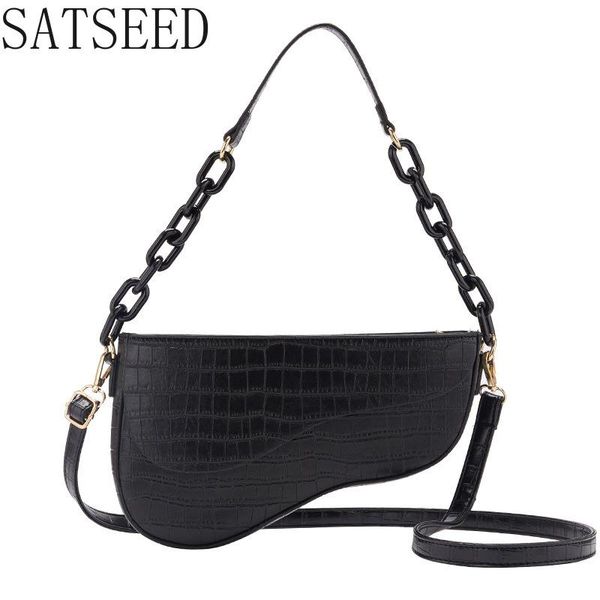 

2020 autumn and winter new fashion stone pattern saddle bag shoulder messenger handbag female bag purses and handbags
