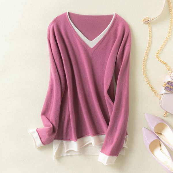 

2021 wool knitting and cashmere 100% feminine 6 long soft jumpers tdcl, White;black